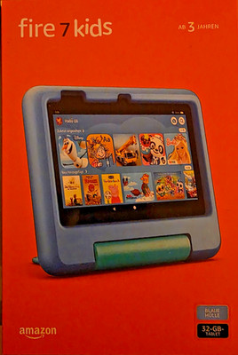 Amazon Fire 7 Kids Tablet ab 3+ Jahren 32 GB blau 7 Zoll 12. Gen. 2022 NEU OVP
