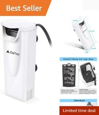 Powerful 3W In-Tank Filter with 200 L/h Flow Rate for Fish and Turtle Tanks