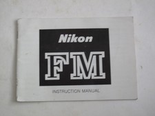 Nikon FM instruction manual, US SELLER "LQQK"