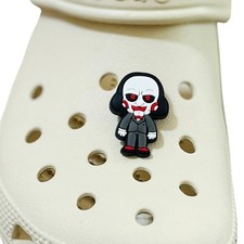 Croc Jibbitz Saw Jigsaw Shoe Charm Halloween Horror Movie Gift