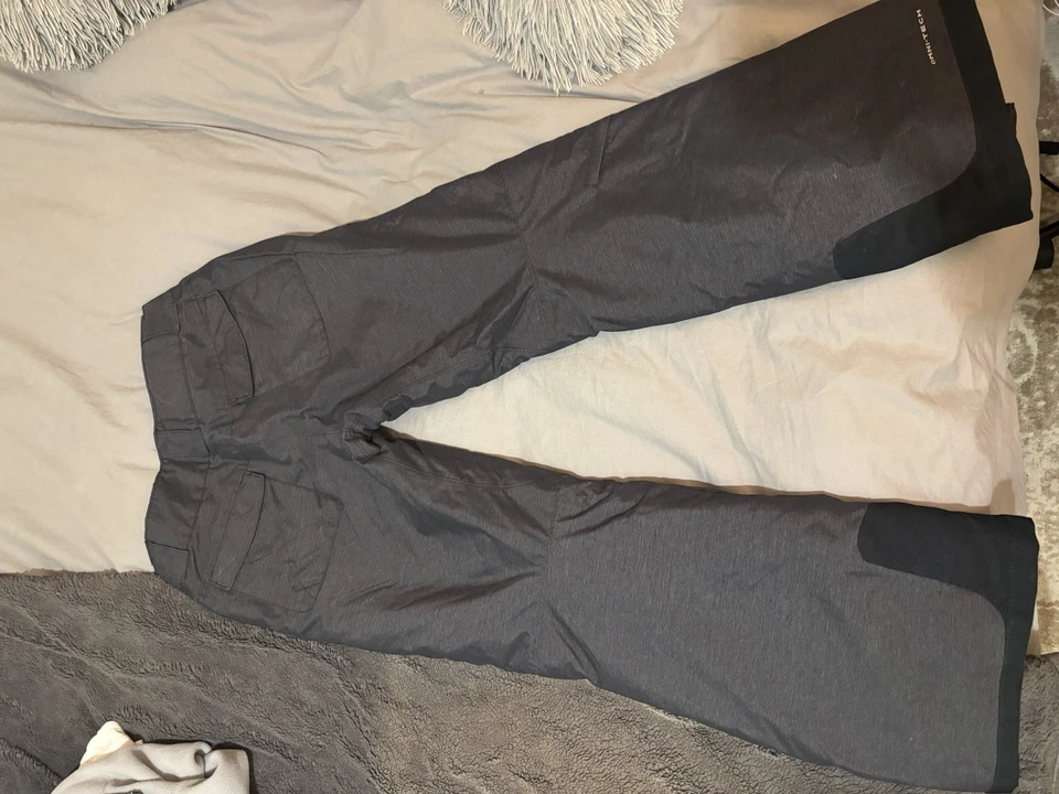 Pantalones de nieve Columbia para hombre medianos - grises Foto 3 de 4