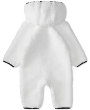 Adidas Baby White Infant/Toddler Sherpa Fleece Coverall Unisex Baby Size 24M