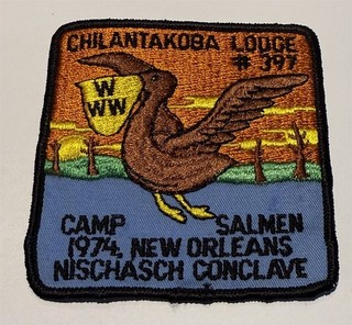 1974 OA Conclave Louisiana Camp Salmen Boy Scout Patch CC4