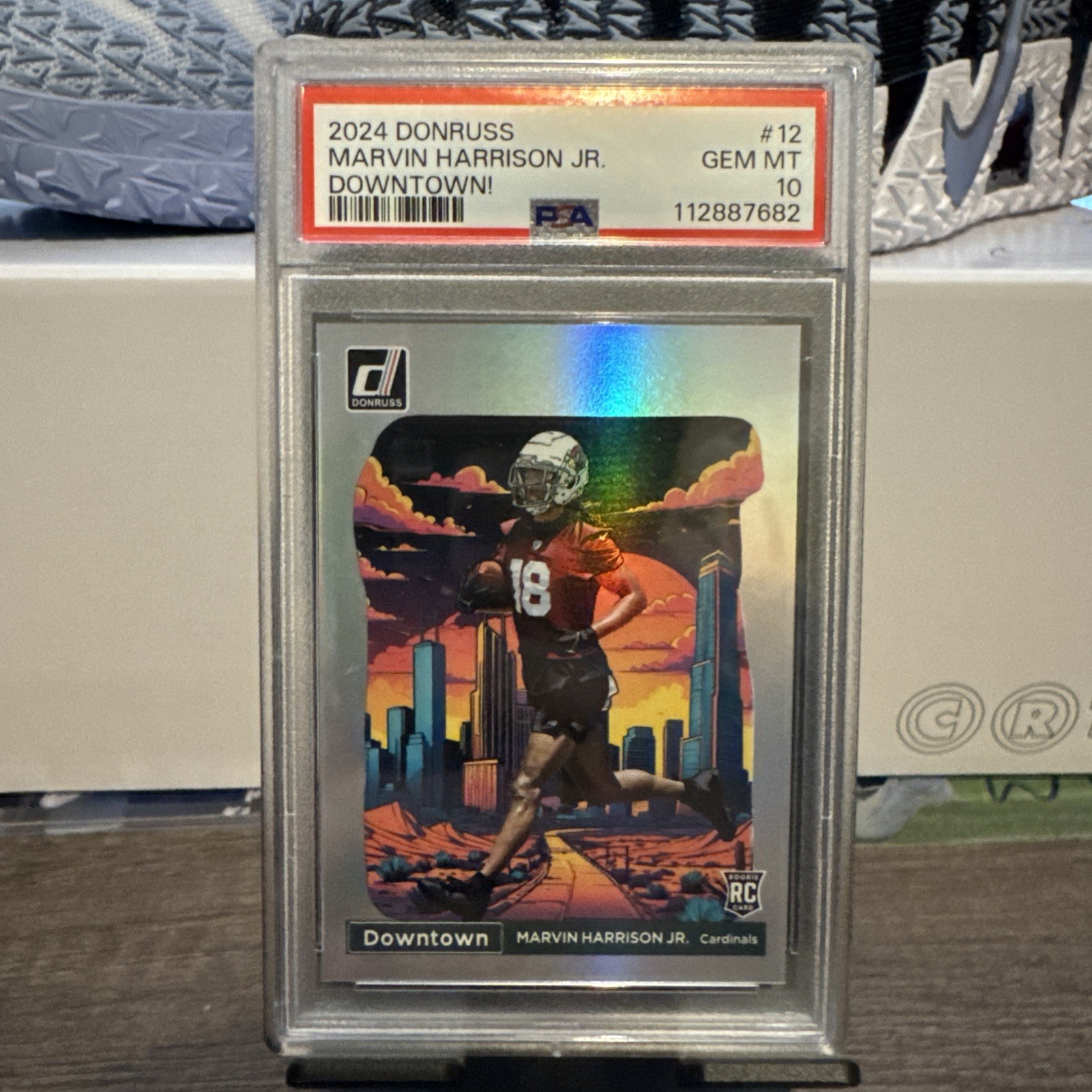 2024 PANINI DONRUSS DOWNTOWN! #12 MARVIN HARRISON JR. ROOKIE RC PSA GEM MT 10