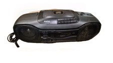 Sanyo MCD-Z2 K 1990's Boombox Radio Cd Cassette Works READ