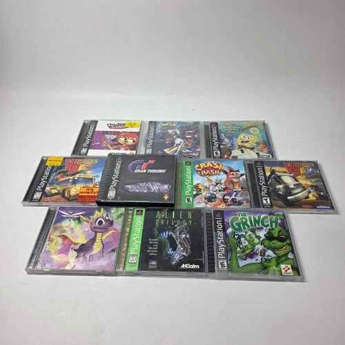 New ListingLot of 10 Sony PlayStation 1 PS1 Games PlayStation Games