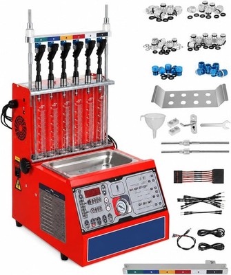 GDI EFI Fuel Injector Cleaner Tester Ultrasonic Cleaning Machine Car 6 Cylinder