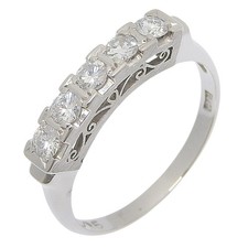 One character Ring PtPlatinum/diamond #6.0(US Size) 3.0g Women