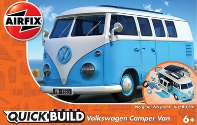 Airfix J6024 -  Quickbuild Vw Camper Van - Blue - Neu