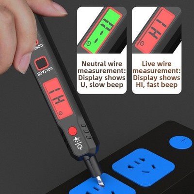 HT89 Smart Sensor Digital Voltage Detector Electrical Pen Voltage Tester 12-300V