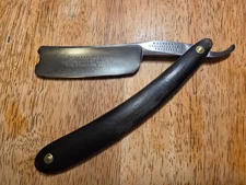 BJ Eyre & Co Challenge Straight Razor For Barber's Use Sheffield England Antique