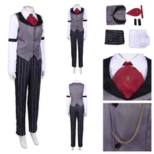 Sir Pentious Costume cosplay Halloween party Hazbiin Pendleton Human Gray suit