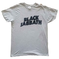 Black Sabbath Schwarz Wavy Band Logo T Shirt