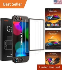 Ultimate 3-Pack Tempered Glass Screen Protectors for 2025 Switch 2 - 9H Hardness