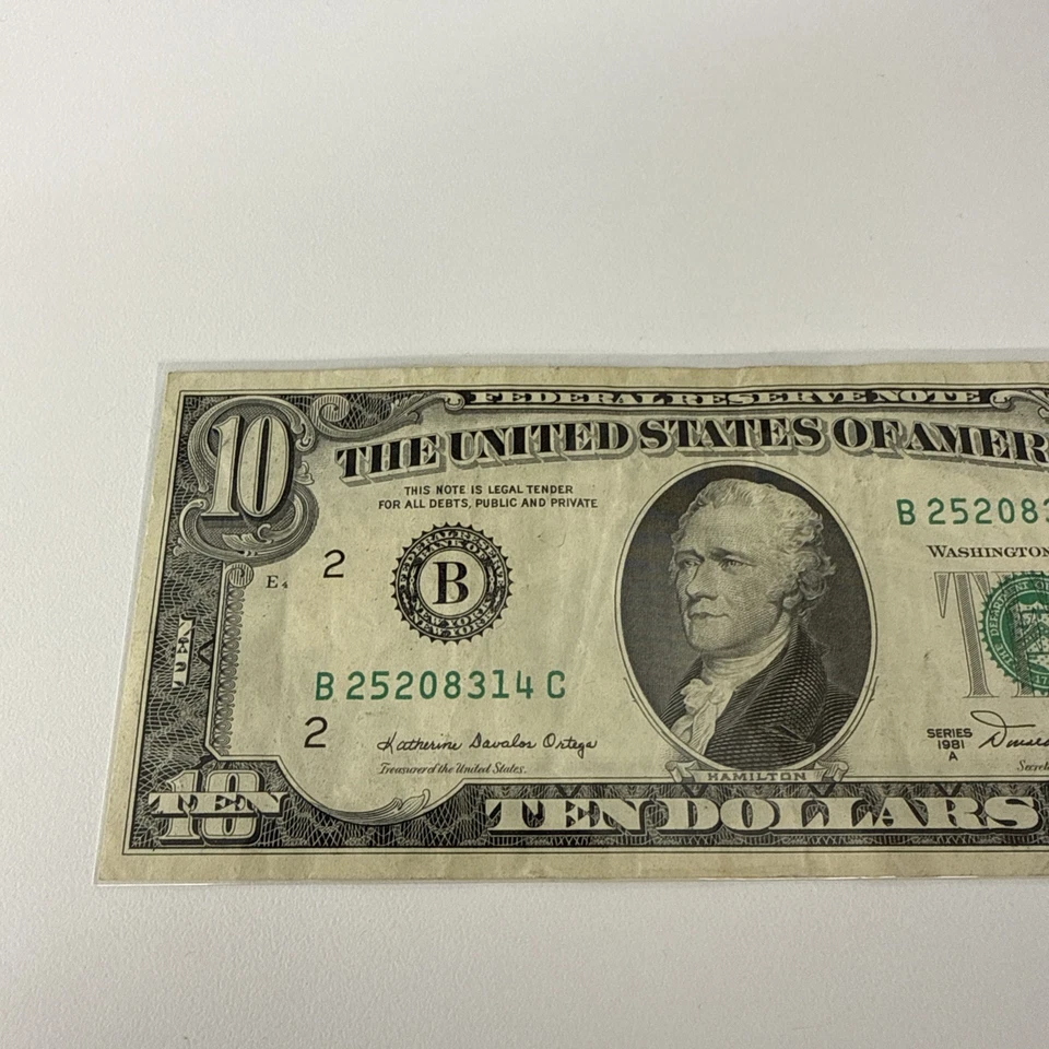 1981 A Ten Dollar Bill - Image 2 of 4