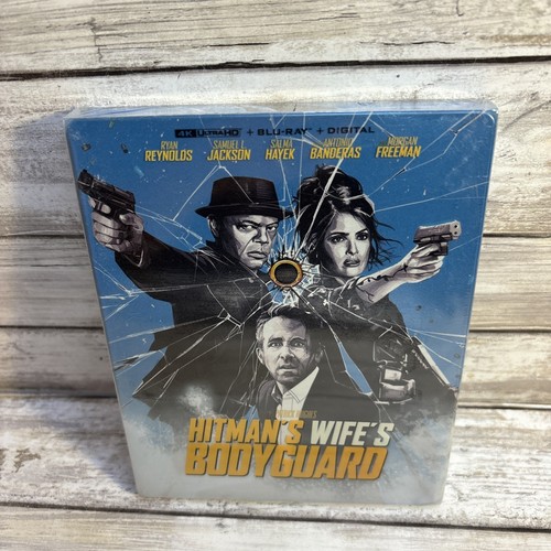 Hitman's Wife's Bodyguard 4K Ultra HD, Blu-ray, Digital Steelbook NEW Loose Disc - Picture 2 of 4