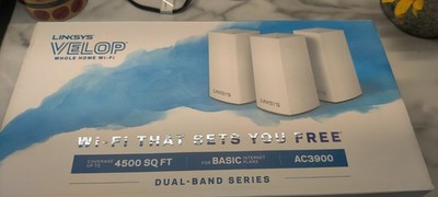 Linksys Velop AC3900 Dual-Band Whole Home Wi-Fi System 3-Pack VLP0103