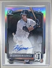 Kevin McGonigle 2025 Bowman Chrome #CPA-KM Refractor 1st RC Auto 261/499