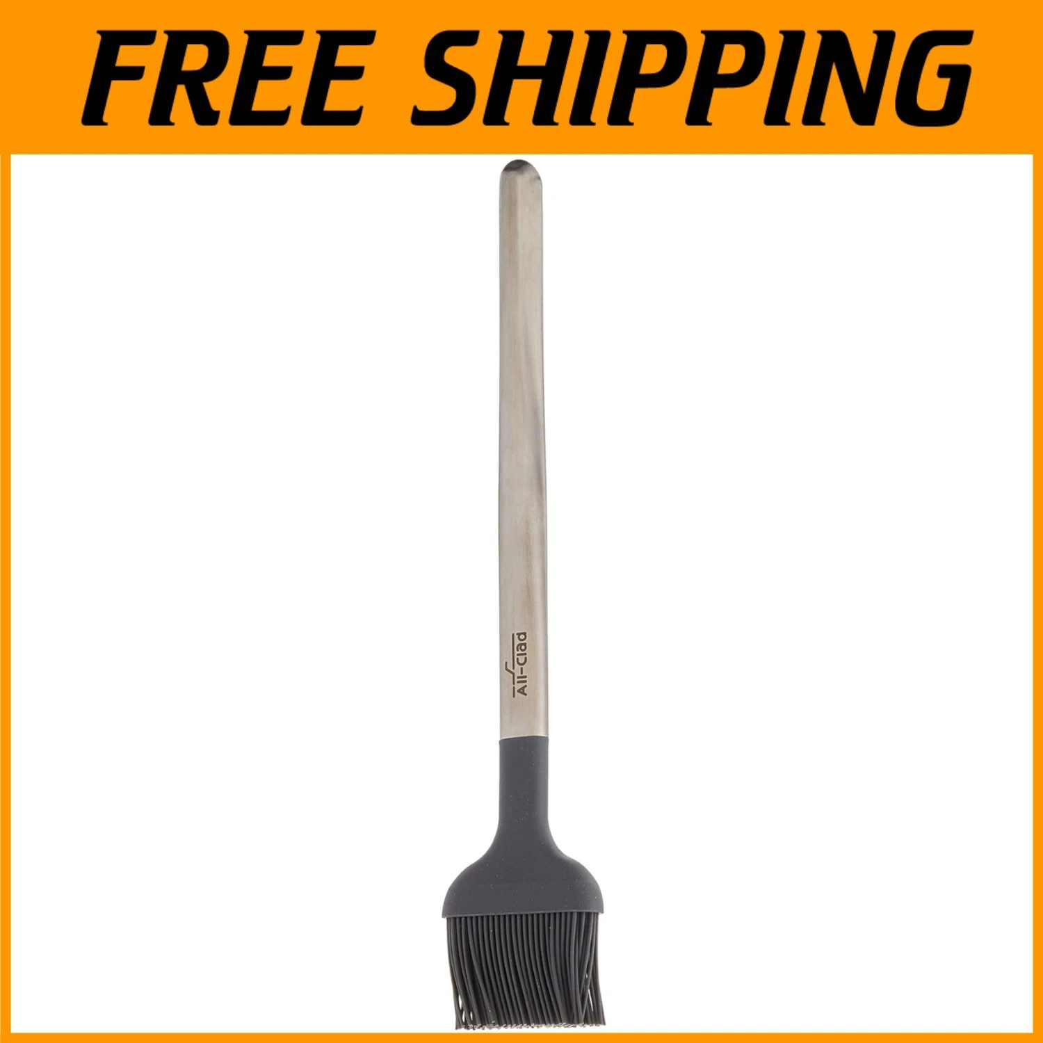 Brushed Stainless Steel Pastry Brush - Silicone Bristles
Opens in a new window or tab