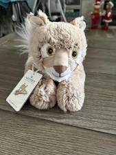 Warmies  Microwavable & Weighted Stuffed Animals, Bob Cat Plush  13"