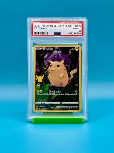 PSA 8 - 2021 Pokemon Celebrations Pikachu #005