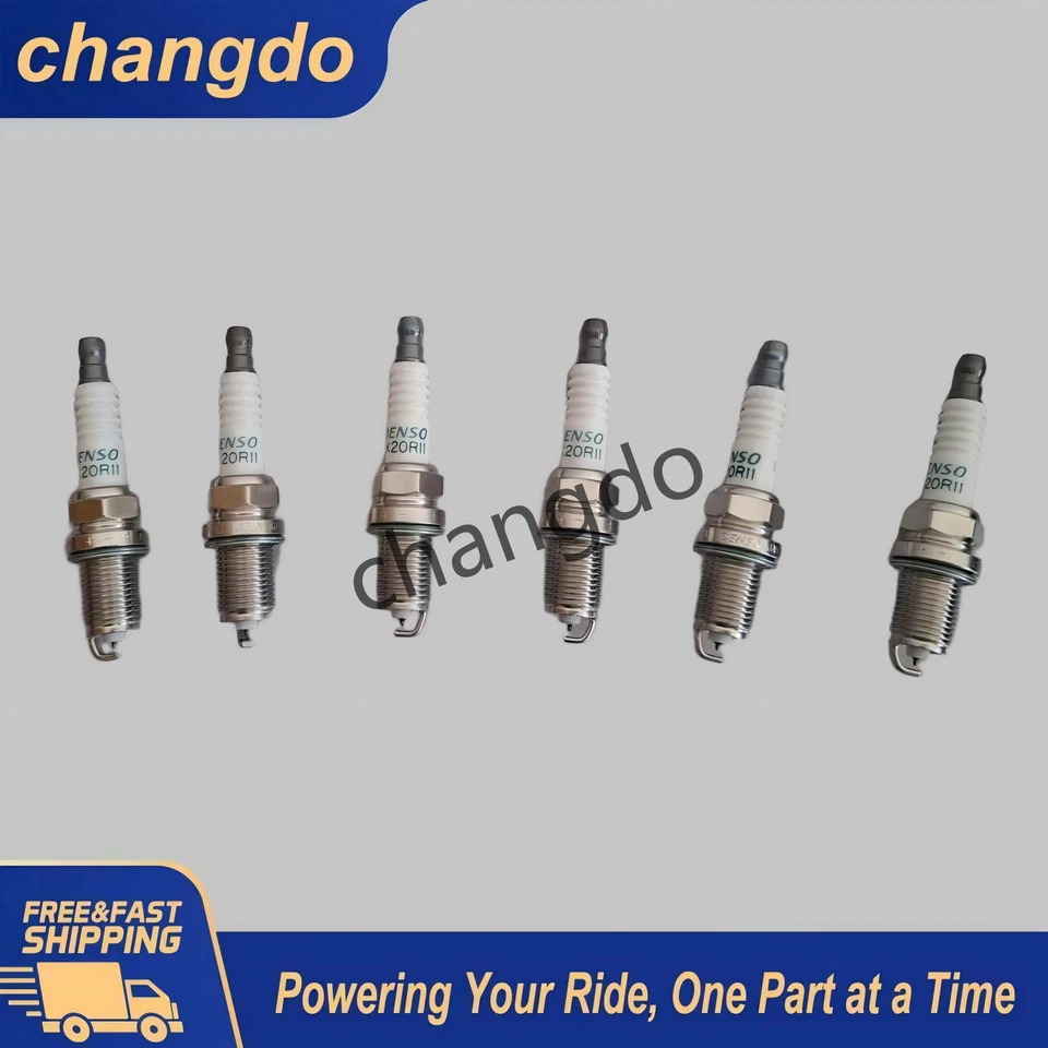 6PCS New DENSO Iridium Spark Plugs OEM 90919-01210 SK20R11 3297 for Toyota - Imagem 3 de 4