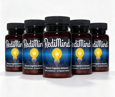 (1-5 Pack) RediMind Natural Cognitive Enhancer 90 Caps-Focus-Memory-Brain Health