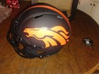 Courtland Sutton Autographed Full Size Speed Replica Helmet — photo 5