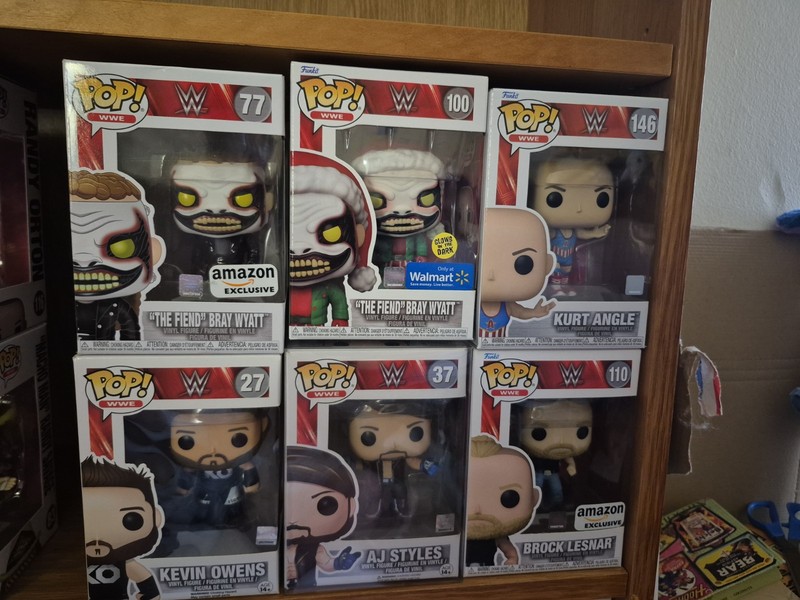 WWE Funko Pop lot Of 6  The Fiend Bray Wyatt A J Styles Kevin Owens & More