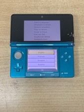 Nintendo 3DS Aqua Blue Handheld System *see Description*