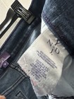NYDJ Women's Capri Jeans 14 Blue Denim Stretch 5-Pocket Studded Zip Button — photo 4