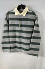 Joe's Women's The Dylan Rugby Shirt Green Gray Striped Oversized Size S NWT