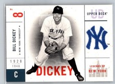 2001 Upper Deck Legends of New York #95 Bill Dickey