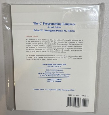 The C Programming Language 2nd Edition Kernighan & Ritchie – Must