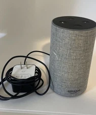 Amazon Echo (2nd Generation) Smart Assistant - Heather Grey Fabric