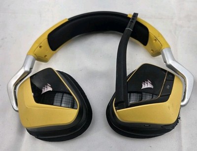 Corsair Void Pro Yellow RGB Wireless Gaming Headset Yellowjacket Used