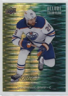 2023-24 Allure Color Flow Yellow Green Spectrum 76/99 Leon Draisaitl #CF-26 1bt2