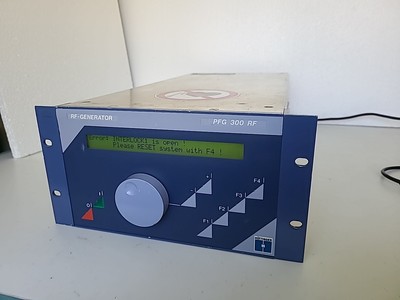 HUTTINGER PFG300 RF GENERATOR 300 WATT 13.56 MHz, Powers Up, AS IS 