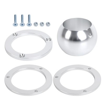 360 Grad 2 Zoll drehbare Basis Bodenhalterung für Lenksäule Aluminiumteil