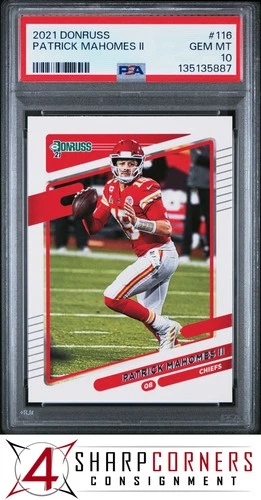 2021 PANINI DONRUSS #116 PATRICK MAHOMES II CHIEFS PSA 10