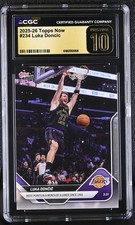 2025-26 Topps Now NBA #234 Luka Doncic Los Angeles Lakers CGC 10