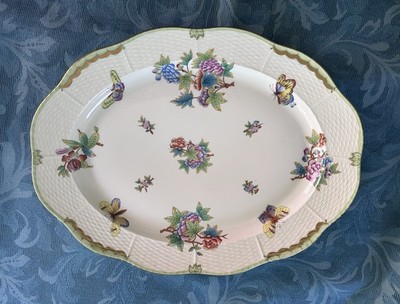 Herend Queen Victoria Platter 16  X 12 / Hungary