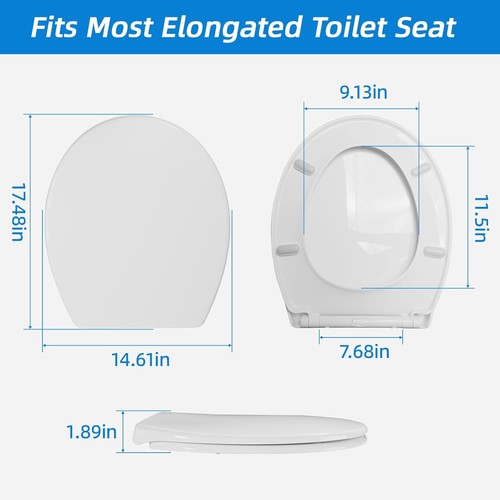 Pokrywa toaletowa Urea-Duroplast, automatyczne opuszczanie, szybkie uwalnianie deski sedesowej - Zdjęcie 8 z 8