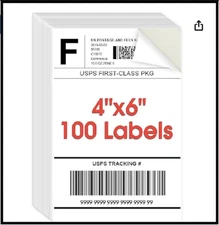 4X6 Inch Shipping Address Labels,For Inkjet or Laser Printer, USPS Mailing Shipp