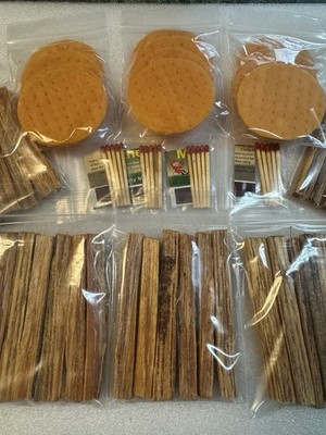 Fire Starter Kit Fatwood waterproof matches camping hiking backpacking survival 