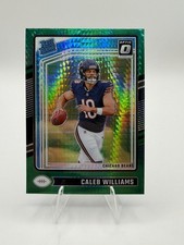 2024 Panini Donruss Optic - Rated Rookie Caleb Williams #201 Green Hyper Rookie