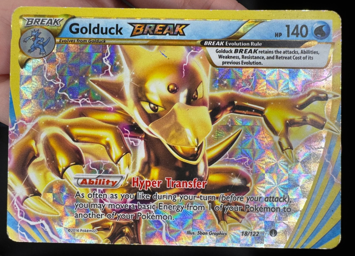 Golduck BREAK 18/122 Pokemon TCG XY - BREAKpoint Rare BREAK Lightly Played
