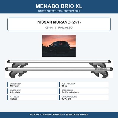 DACHTRÄGER GEPÄCKTRÄGER NISSAN MURANO (Z51) 2008-2014 RAIL ALTO