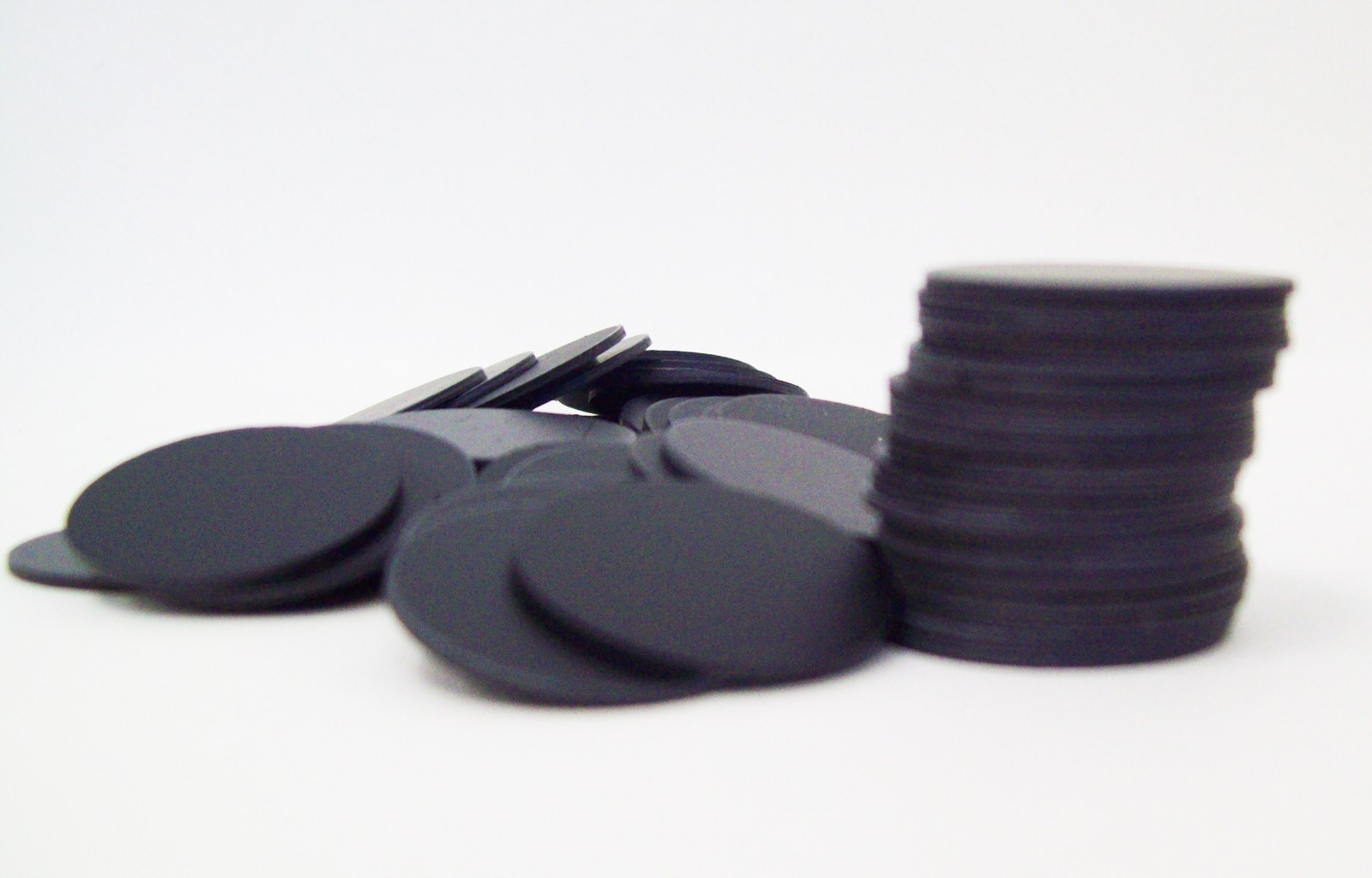 1" Tecre Plastic Flat Back Button Parts 1 Inch - 1000 FREE SHIPPING