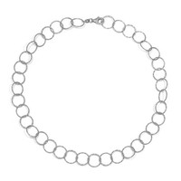 Halskette Aus Rhodiniertem Sterlingsilber